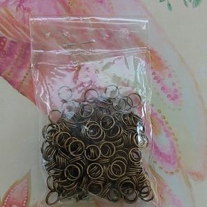 Jewelry making* Bronze Double Loop Rings. Size Med